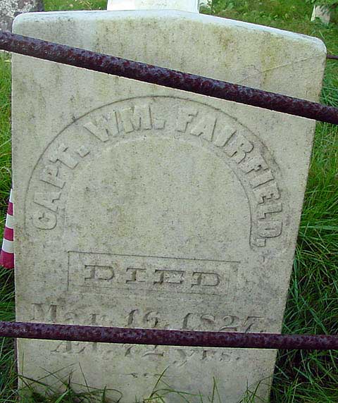 Capt. William Fairfield Gravestone