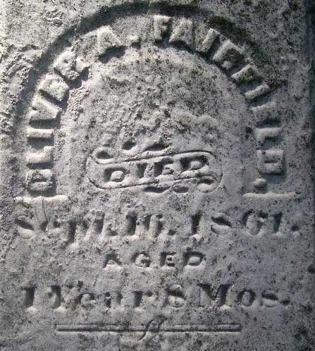 Oliver A. Fairfield Gravestone